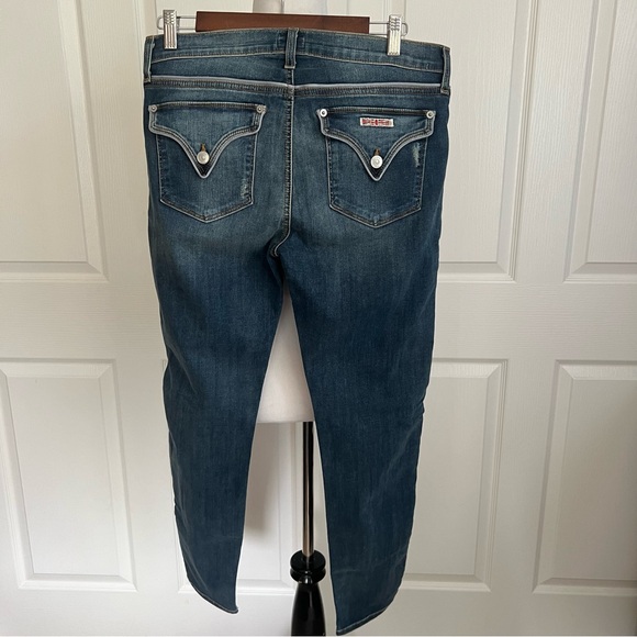 Hudson Dakota Piped Detail Super Skinny Denim Jeans Womens Sz 32 - Picture 5 of 16